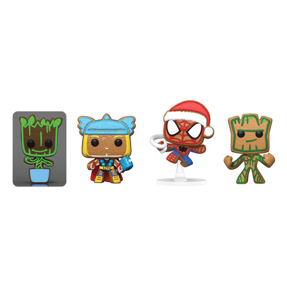 Marvel Holiday 2022 Pocket POP! Vinyl Keychains 4-Pack Tree Holiday Box 4 cm - MangaShop.ro
