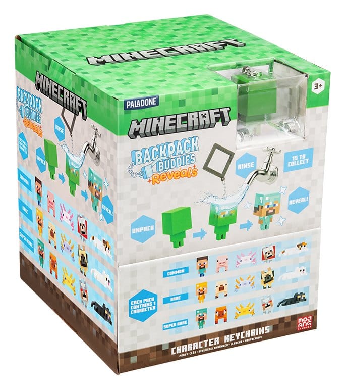 Minecraft Reveals Bag Clips Blind Box Assortment (24) - MangaShop.ro