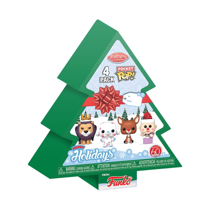 Rudolph Holiday 2024 Pocket POP! Vinyl Keychains 4-Pack Tree Holiday Box 4 cm - MangaShop.ro