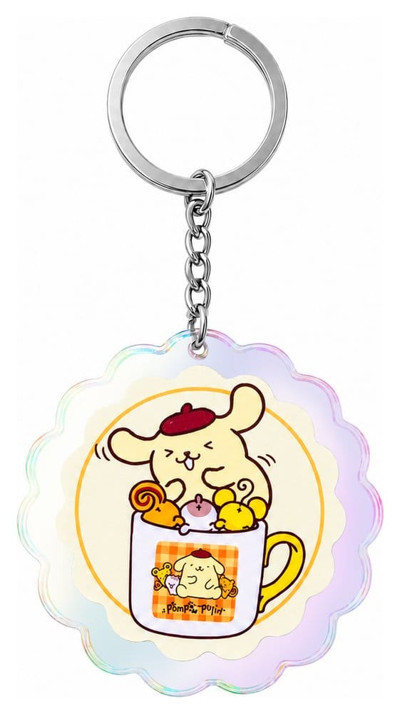 Sanrio Acrylic Keychain Pompompurin 30th Anniversary Squishy Cute Purin 01 - MangaShop.ro