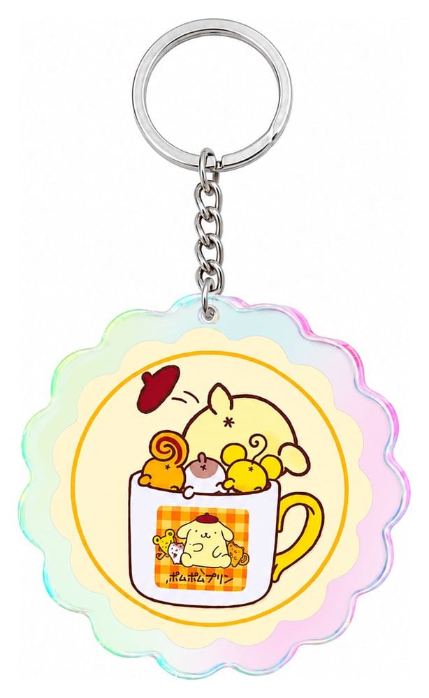 Sanrio Acrylic Keychain Pompompurin 30th Anniversary Squishy Cute Purin 02 - MangaShop.ro