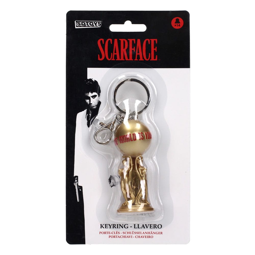 Scarface Keychain The World is Yours 2 cm - MangaShop.ro