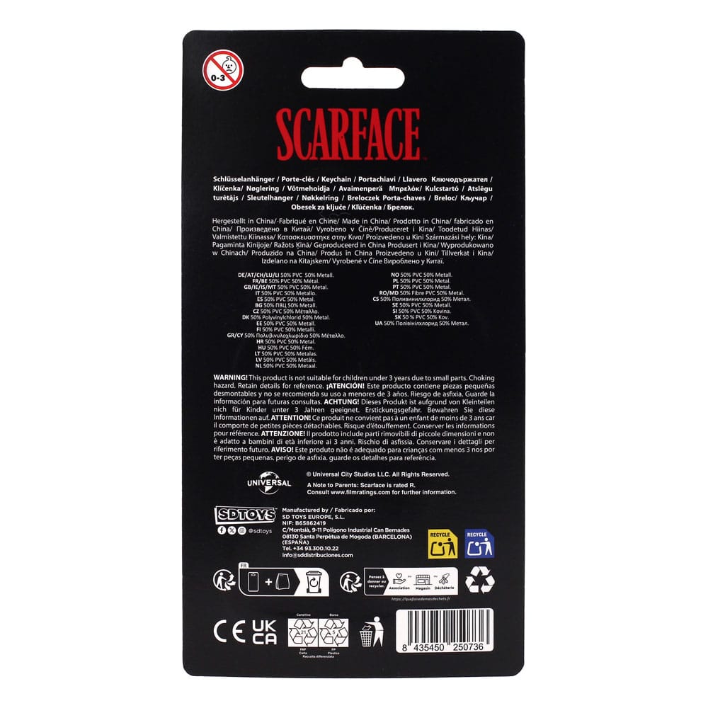 Scarface Keychain The World is Yours 2 cm - MangaShop.ro