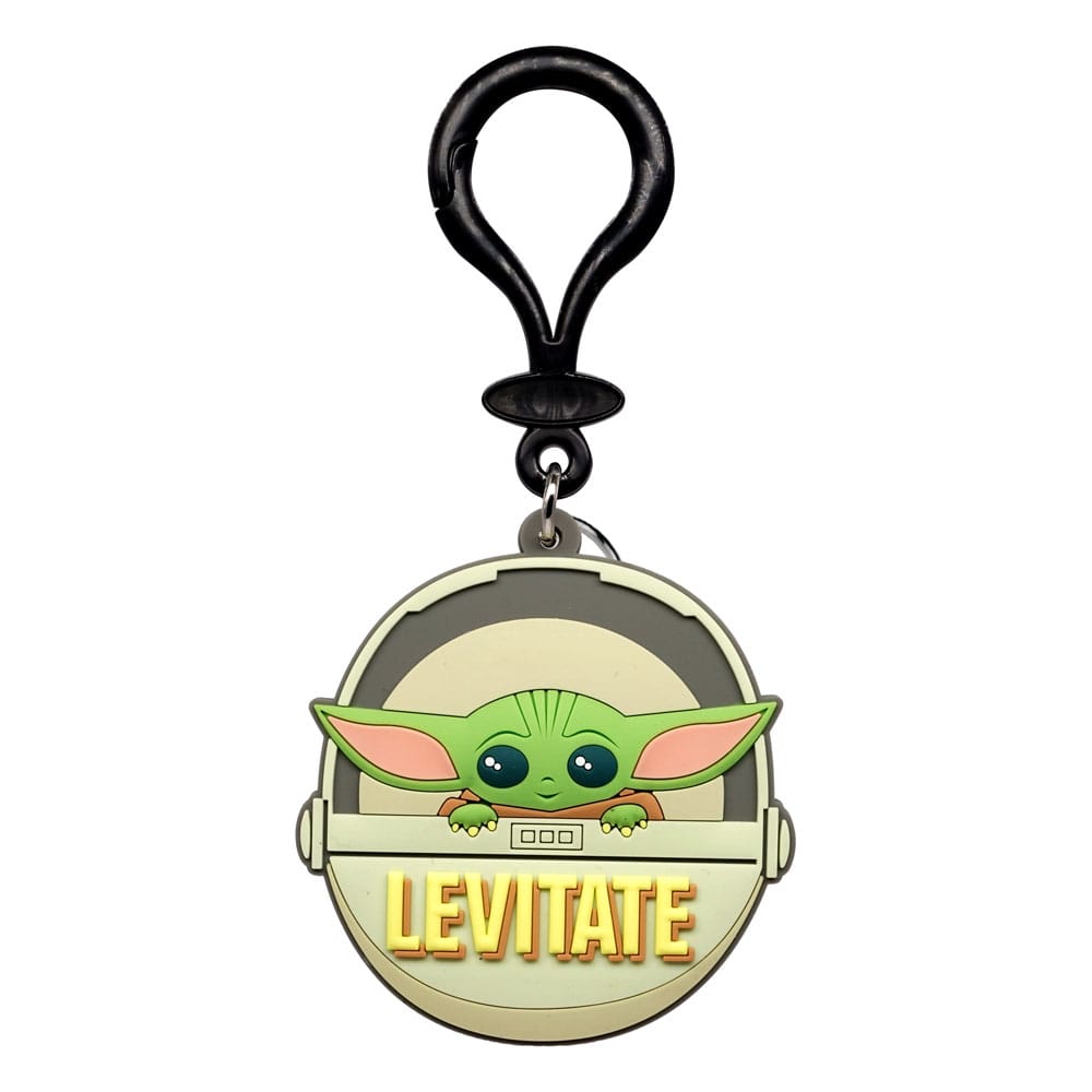 Star Wars Soft Touch PVC Bag Clip Baby Yoda Levitate - MangaShop.ro