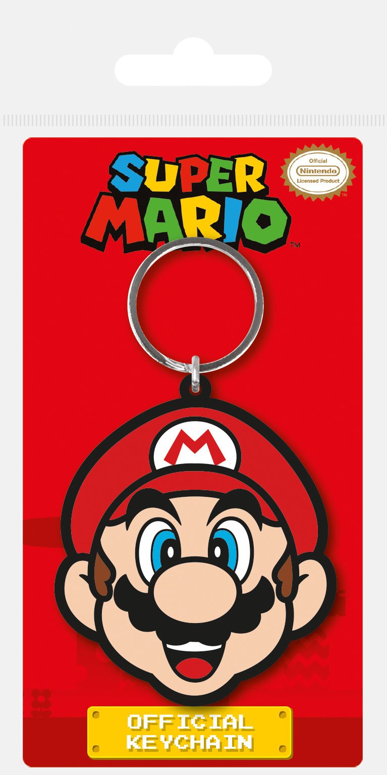Super Mario Rubber Keychain Mario 6 cm - MangaShop.ro