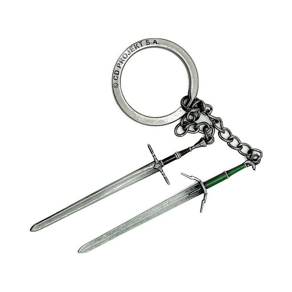 The Witcher III: Wild Hunt Keychain Geralt Two Swords - MangaShop.ro