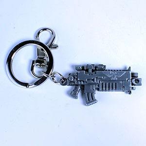 Warhammer 40K Metal Keychain Bolter Metallic Finish - MangaShop.ro