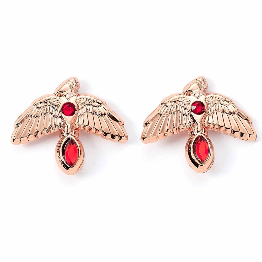 Harry Potter Earrings Fawkes (Gold plated) - MangaShop.ro