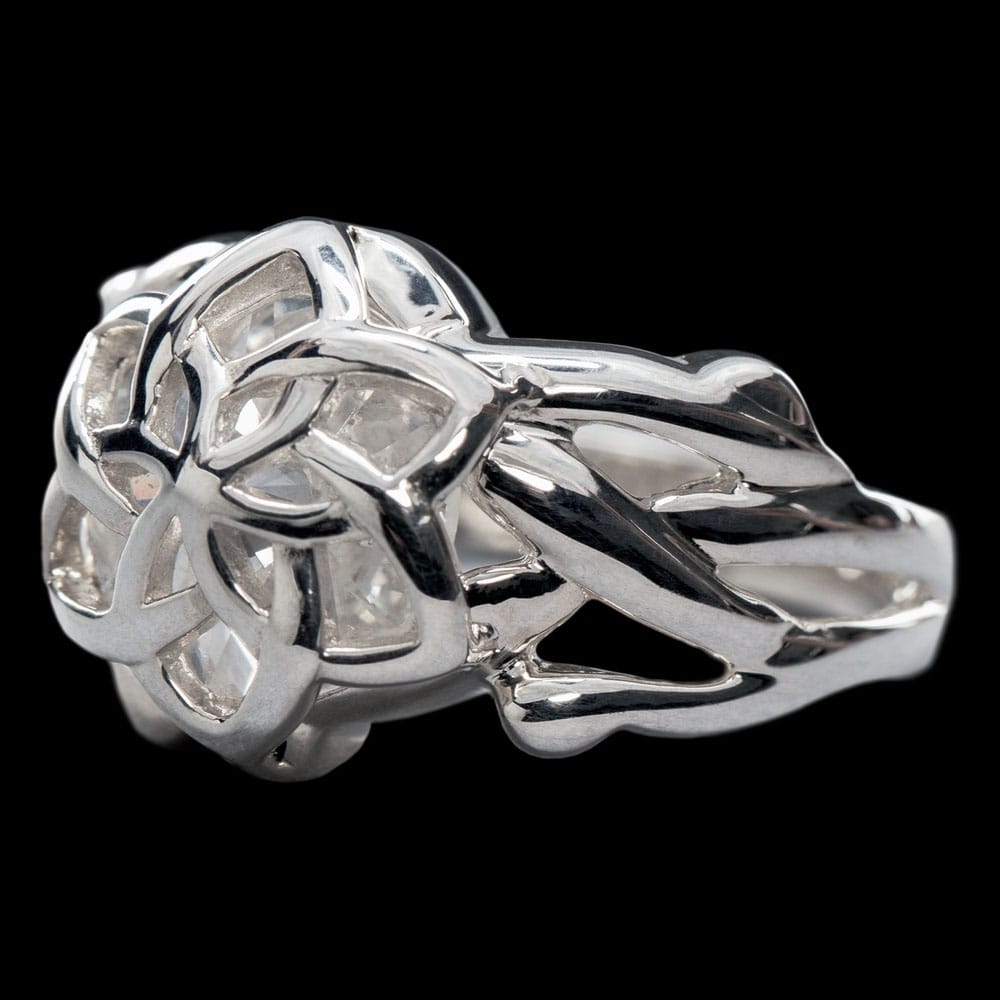 Lord of the Rings Nenya - The Ring of Galadriel (Sterling Silver) Size 9.75 - MangaShop.ro