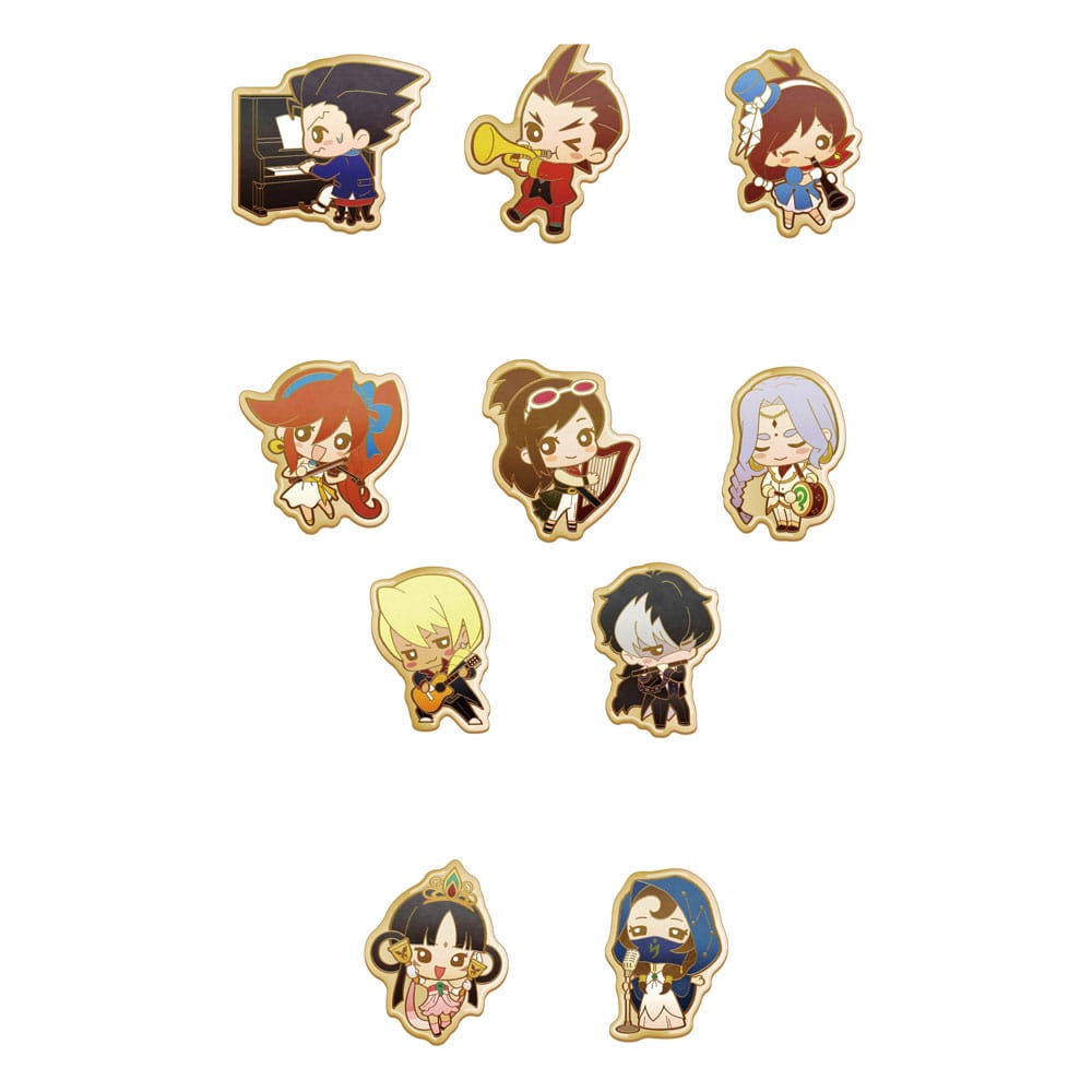 Apollo Justice: Ace Attorney Trilogy Enamel Pin Orchestra 5 cm Assortment (10) - MangaShop.ro