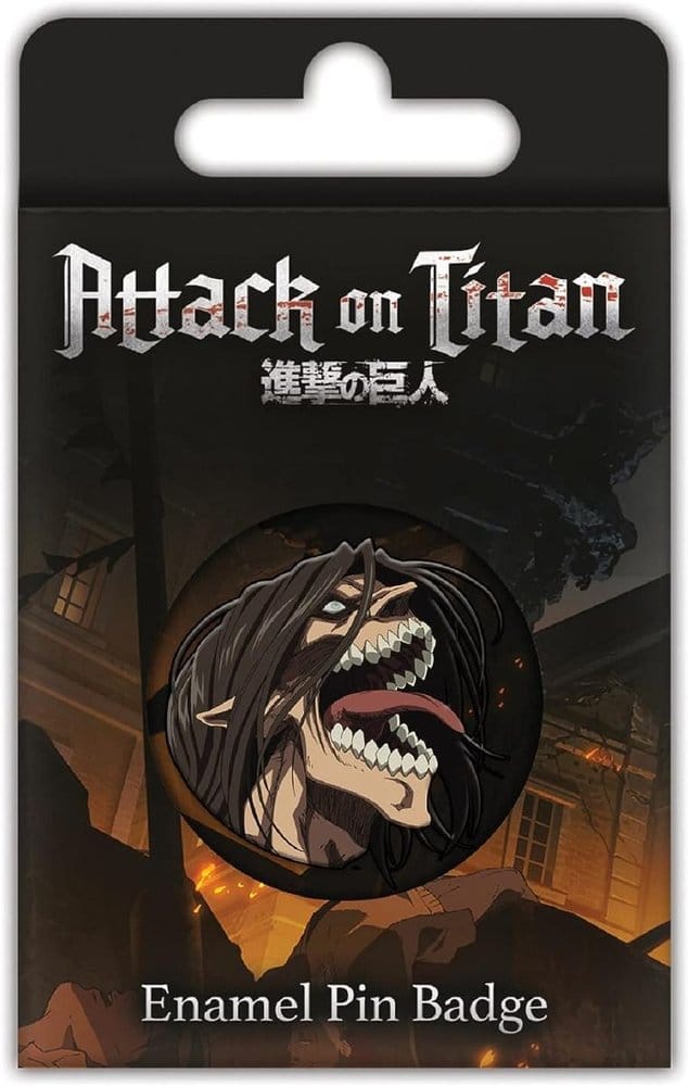 Attack on Titan Enamel Pin Badge S3 (Eren Titan Rage) - MangaShop.ro