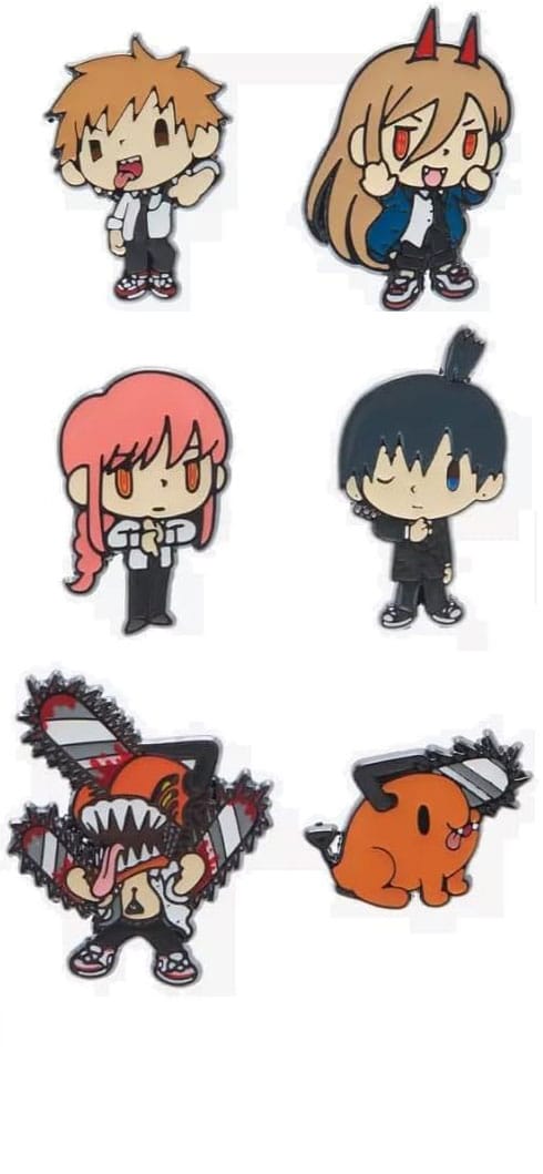 Chainsaw Man by Loungefly Enamel Pins Blind Box Mulit Char Chibi Assortment (12) - MangaShop.ro