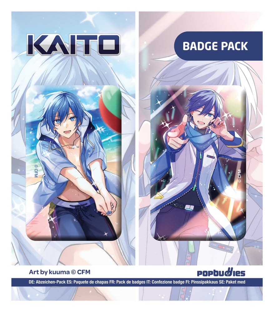 Vocaloid Button 2-Pack Kaito (Art by kuuma) - MangaShop.ro