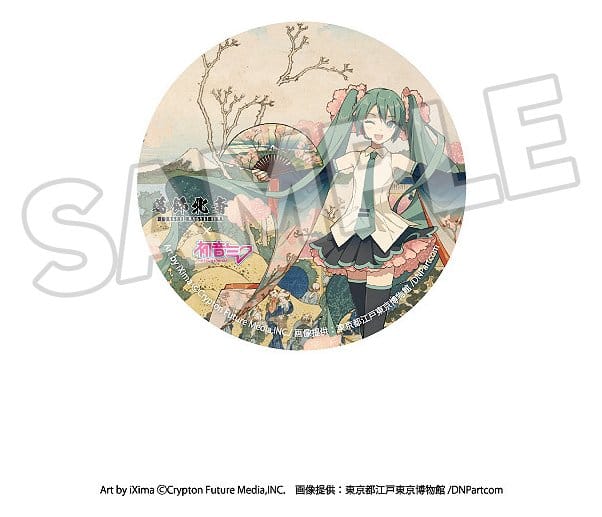 Katsushika Hokusai x Hatsune Miku Pins 6 cm Blind Box Assortment (8) - MangaShop.ro