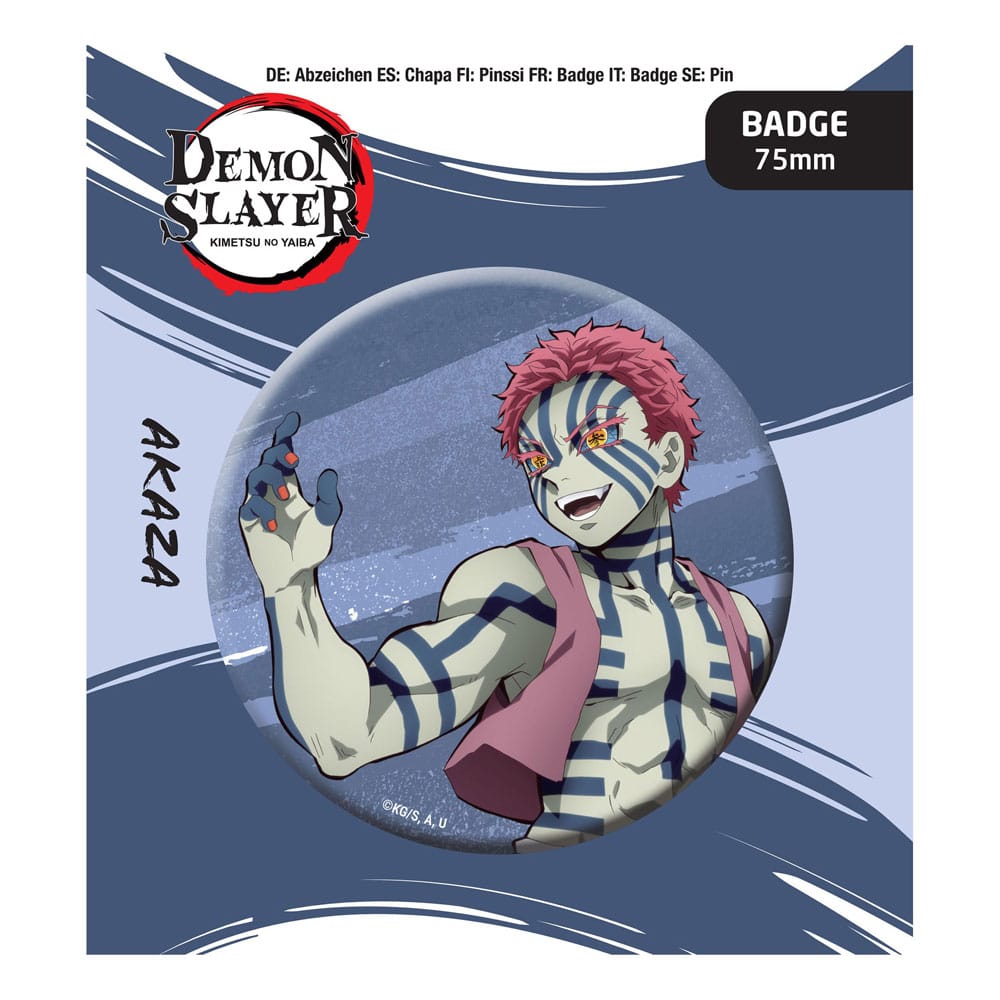 Demon Slayer: Kimetsu no Yaiba Pin Badge Akaza - MangaShop.ro