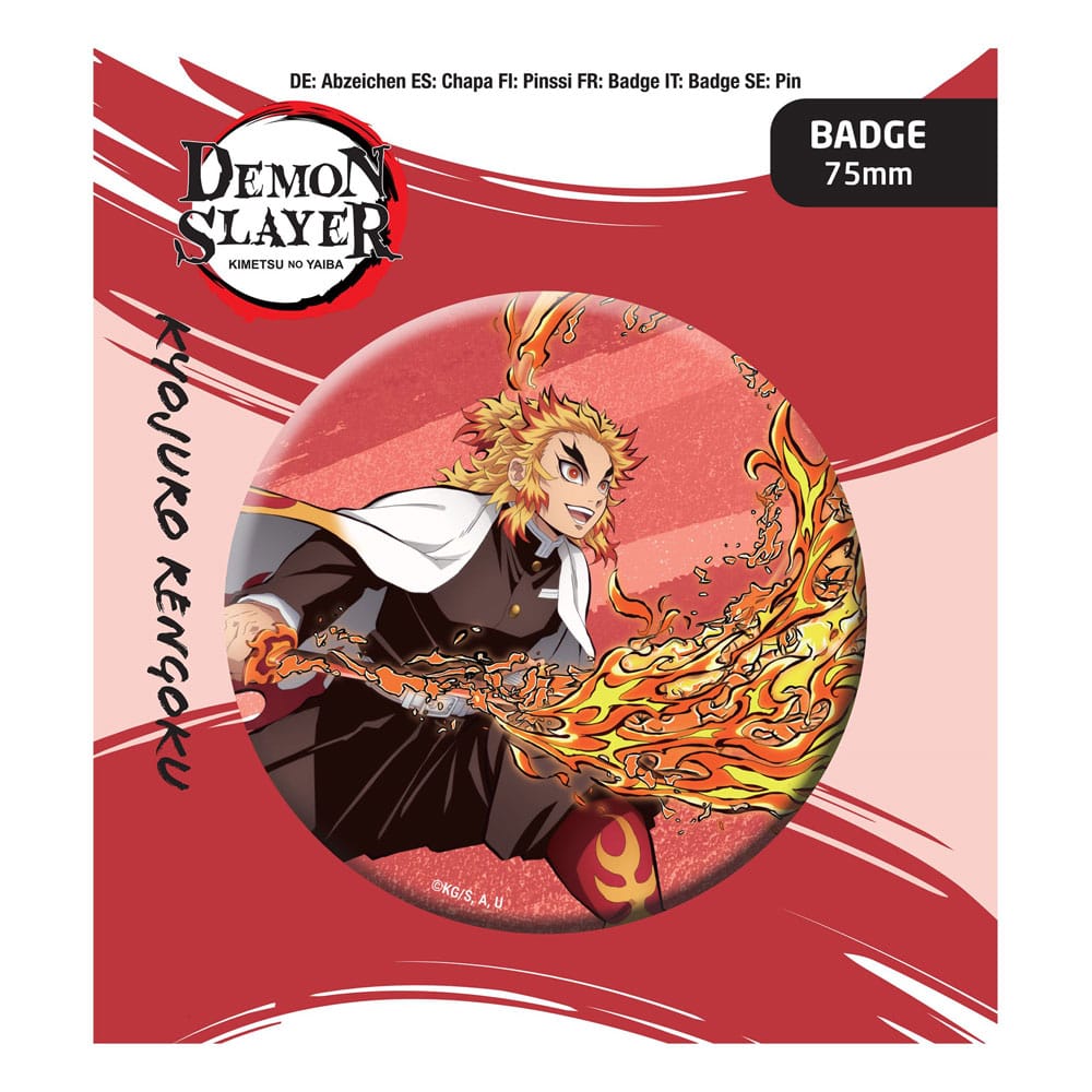 Demon Slayer: Kimetsu no Yaiba Pin Badge Kyojuro Rengoku - MangaShop.ro
