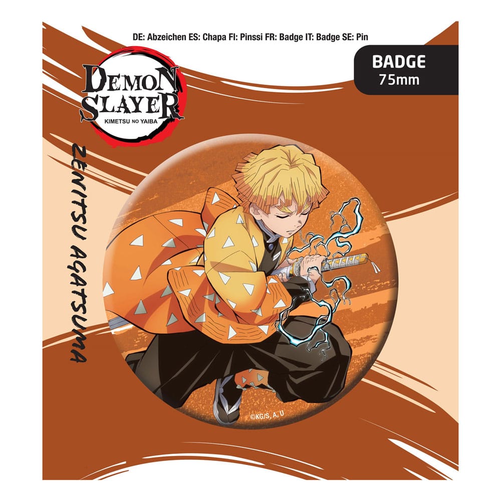 Demon Slayer: Kimetsu no Yaiba Pin Badge Zenitsu Agatsuma - MangaShop.ro