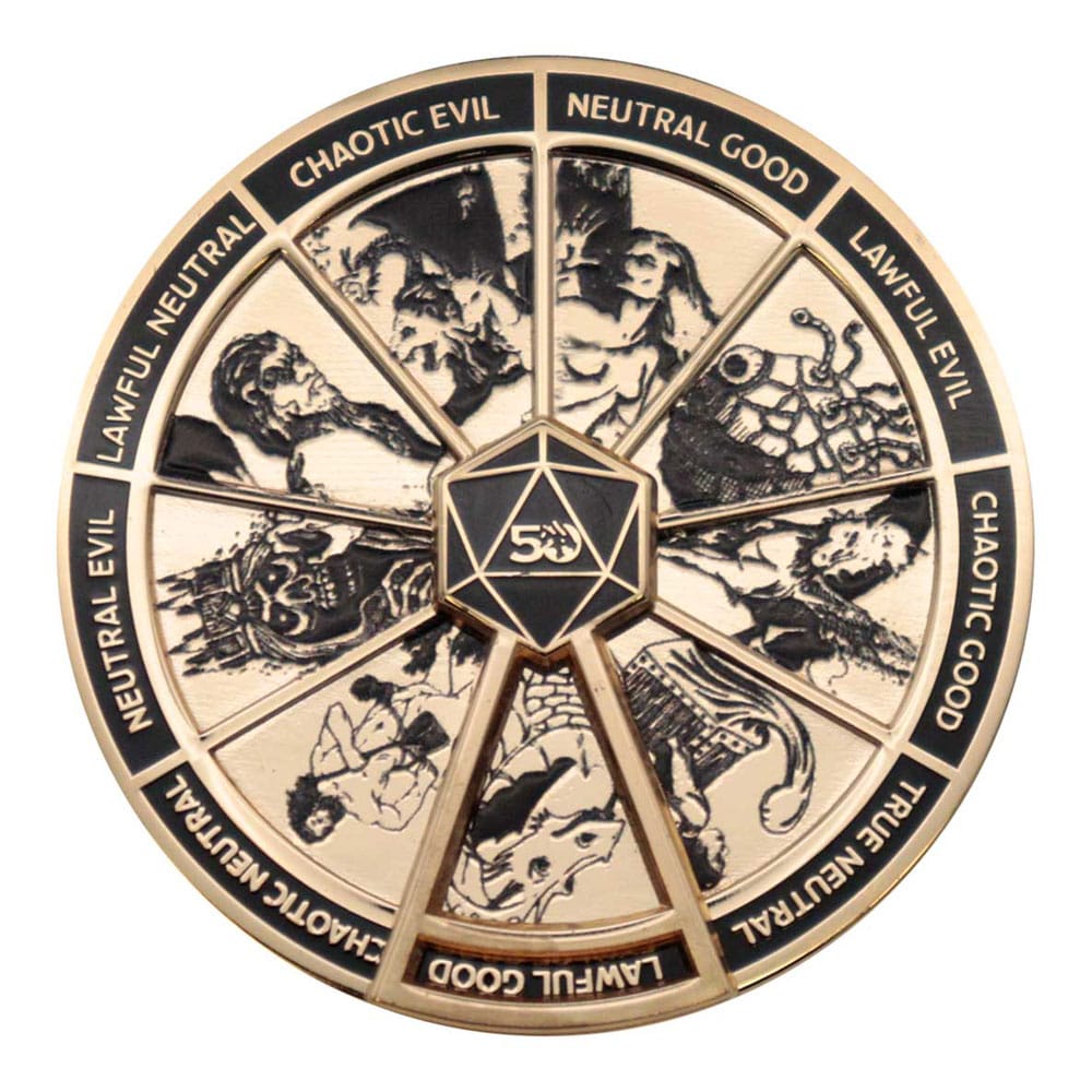 Dungeons & Dragons Pin Badge Alignment Spinner Coloured Limited Edition - MangaShop.ro