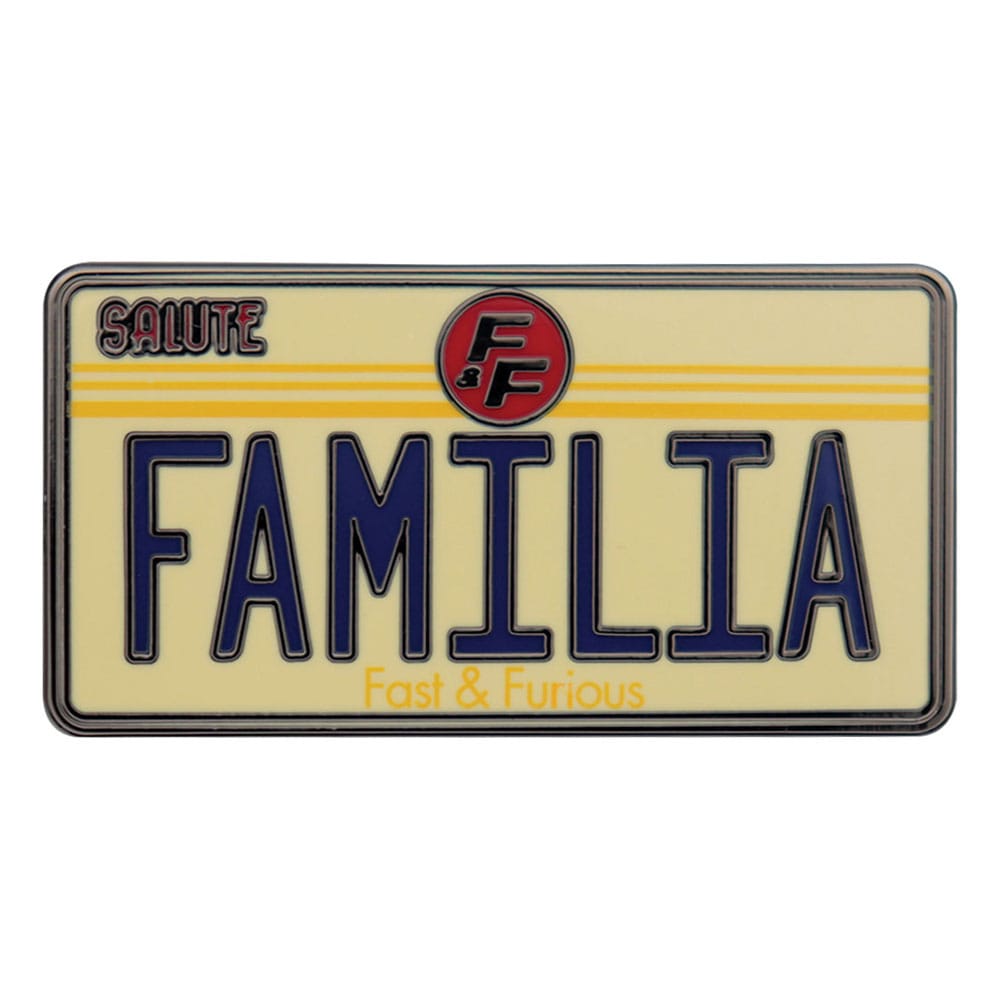 Fast & Furious Pin Badge Familia License Plate - MangaShop.ro