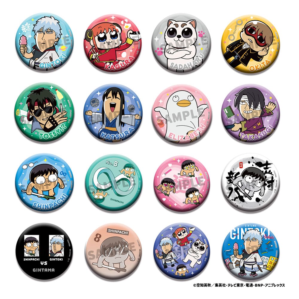 Gintama Enamel Pin Gintama Oshanti 5 cm Assortment (16) - MangaShop.ro
