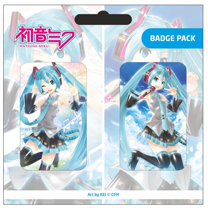 Hatsune Miku Pin Badges 2-Pack Set A - MangaShop.ro