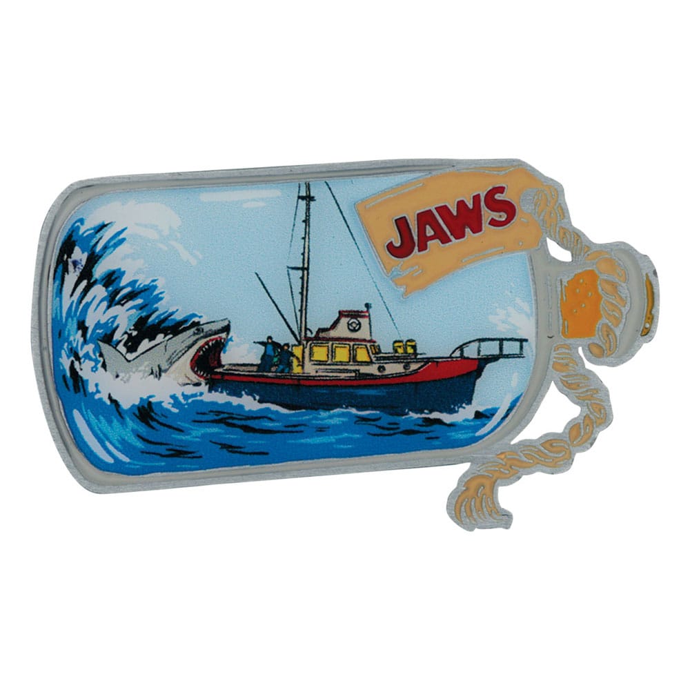 Jaws Pin Badge 50th Anniversary Ship in Bottle - MangaShop.ro
