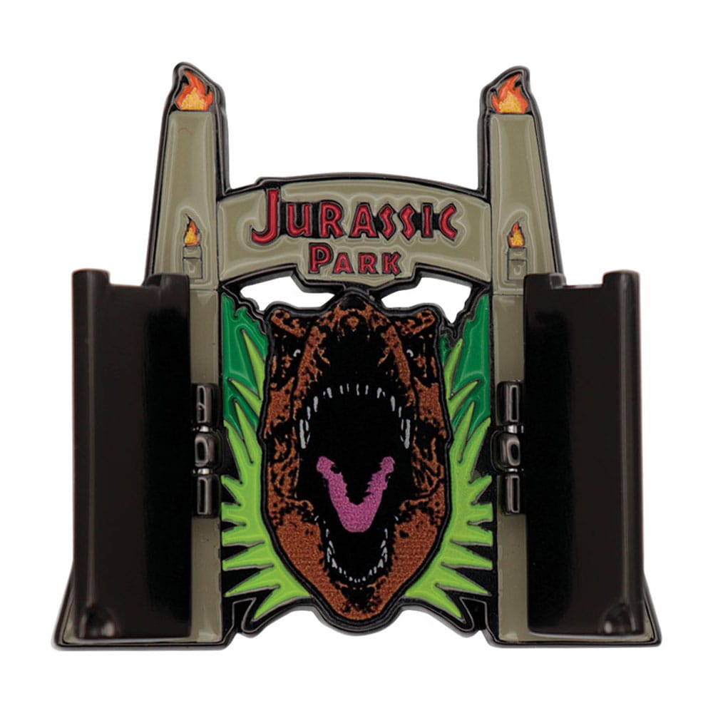 Jurassic Park Pin Badge Gates Hinged - MangaShop.ro