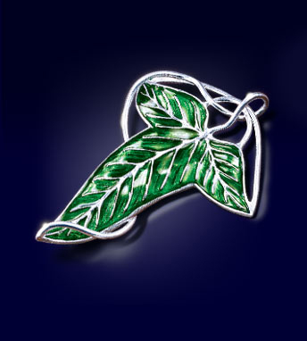 Lord of the Rings Brooch Elven Leaf Brooch (silver plated) - MangaShop.ro
