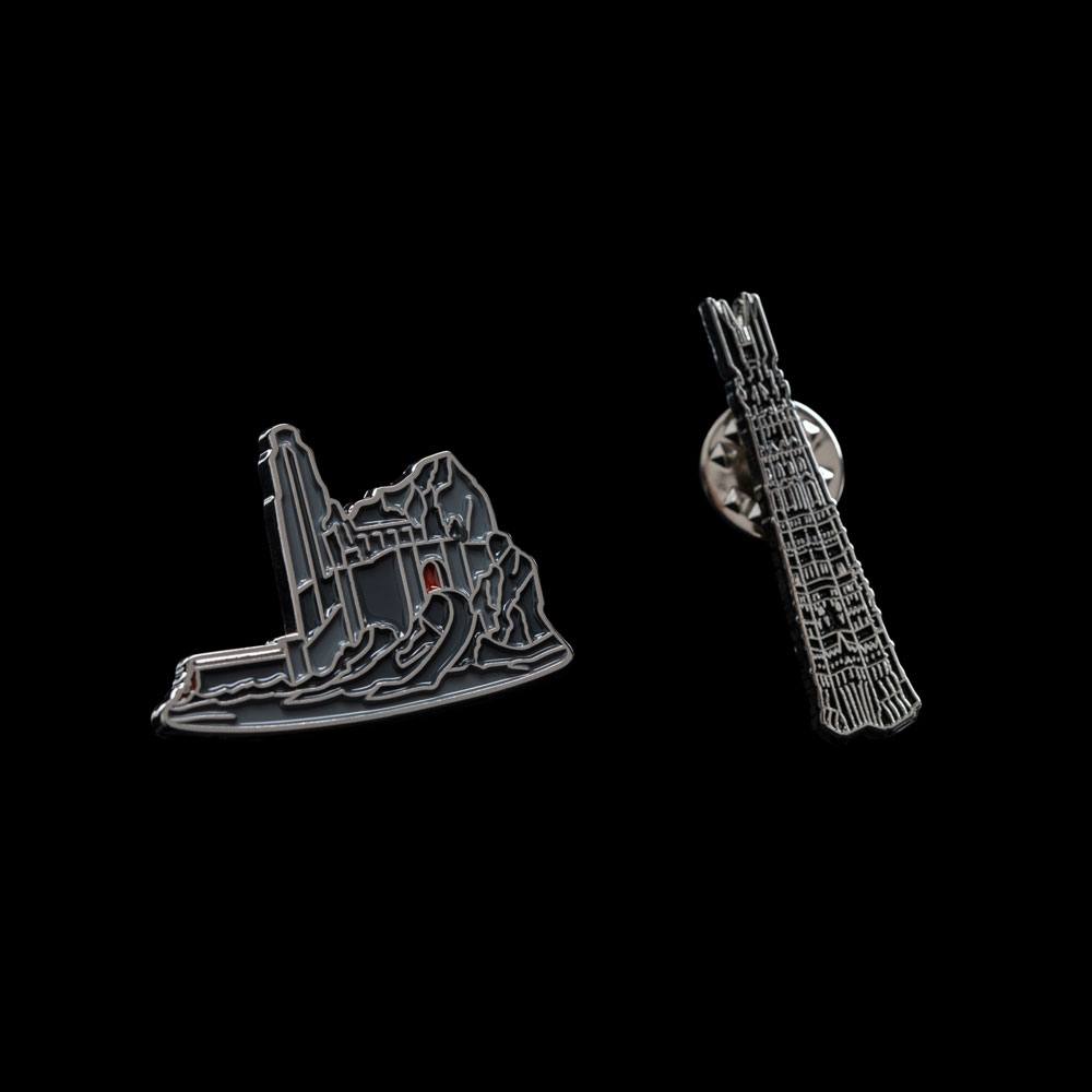 Lord of the Rings Collectors Pins 2-Pack Helm's Deep & Orthanc - MangaShop.ro