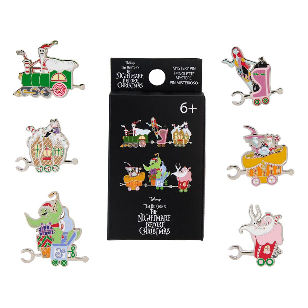 Nightmare Before Christmas by Loungefly Enamel Pins Christmas Town Train Blind Box Assortment (12) - MangaShop.ro