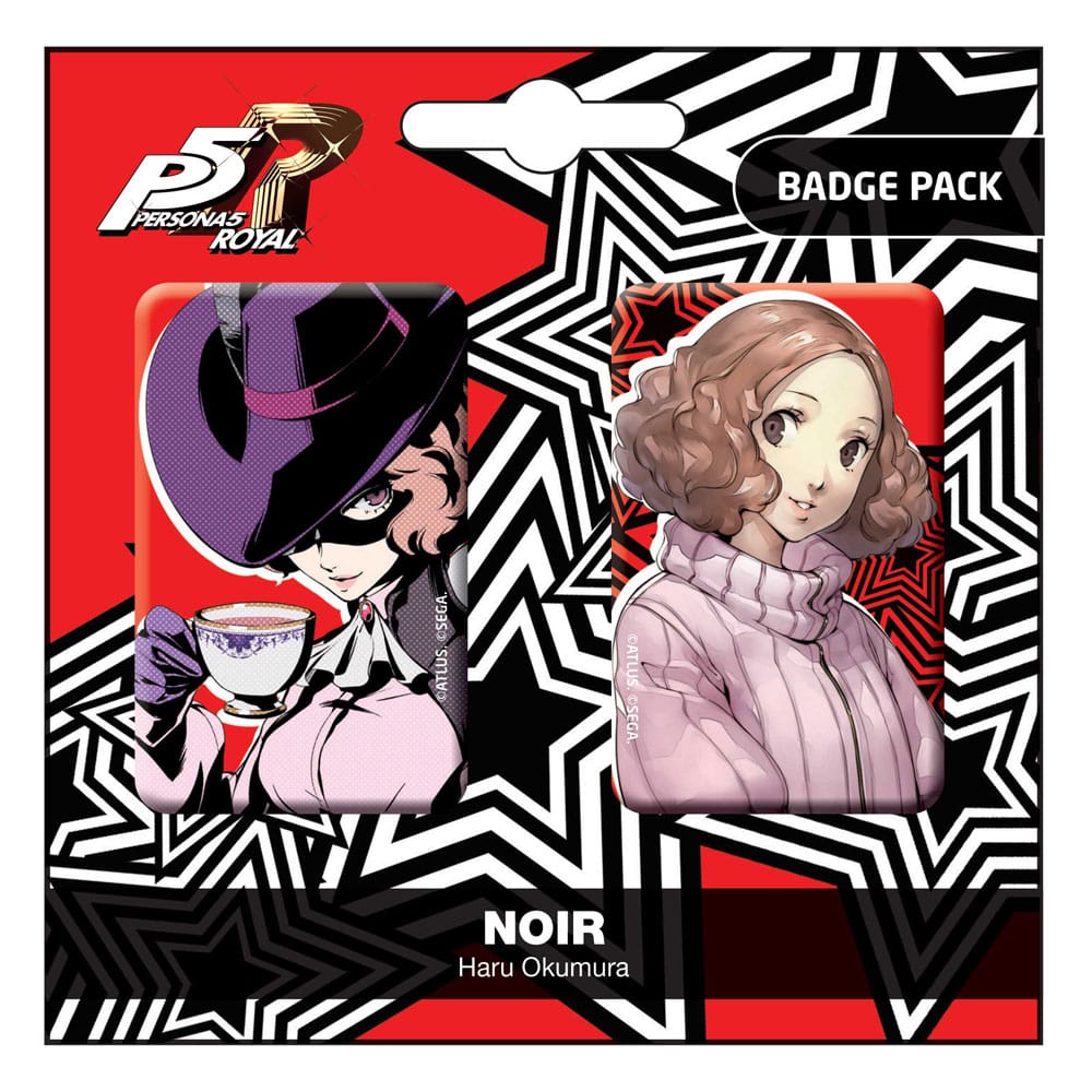 Persona 5 Royal Pin Badges 2-Pack Noir / Haru Okumura - MangaShop.ro