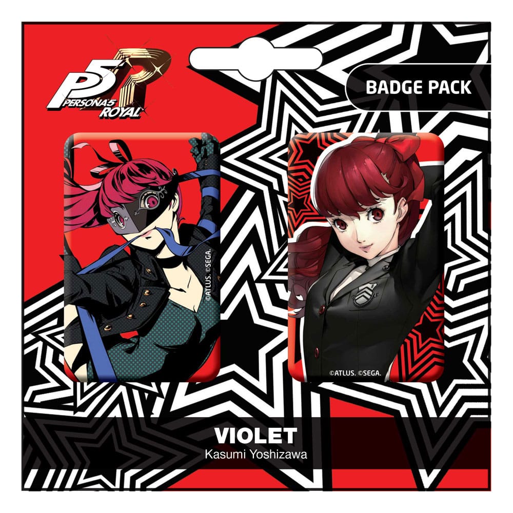 Persona 5 Royal Pin Badges 2-Pack Violet / Kasumi Yoshizawa - MangaShop.ro