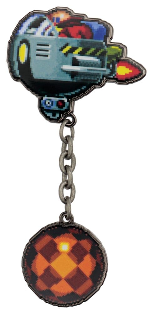 Sonic - The Hedgehog Pin Badge Dr. Eggman Egg Mobile Chained - MangaShop.ro