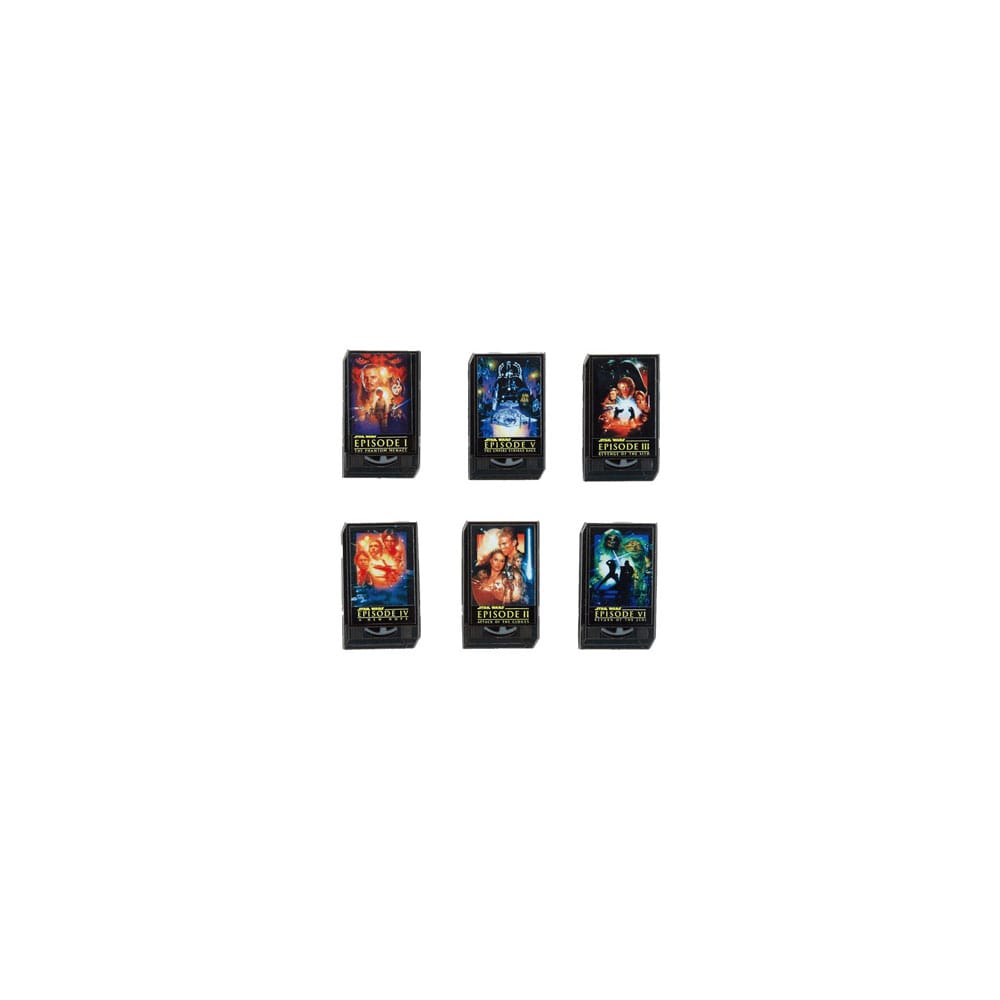 Star Wars by Loungefly Enamel Pins Blind Box VHS Cassettes Assortment (12) - MangaShop.ro