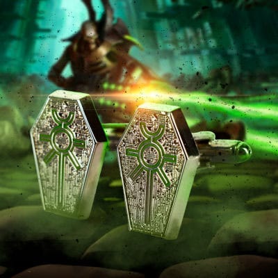 Warhammer 40,000 Cufflinks Necrons - MangaShop.ro