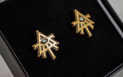 Warhammer 40,000 Cufflinks Aeldari - MangaShop.ro