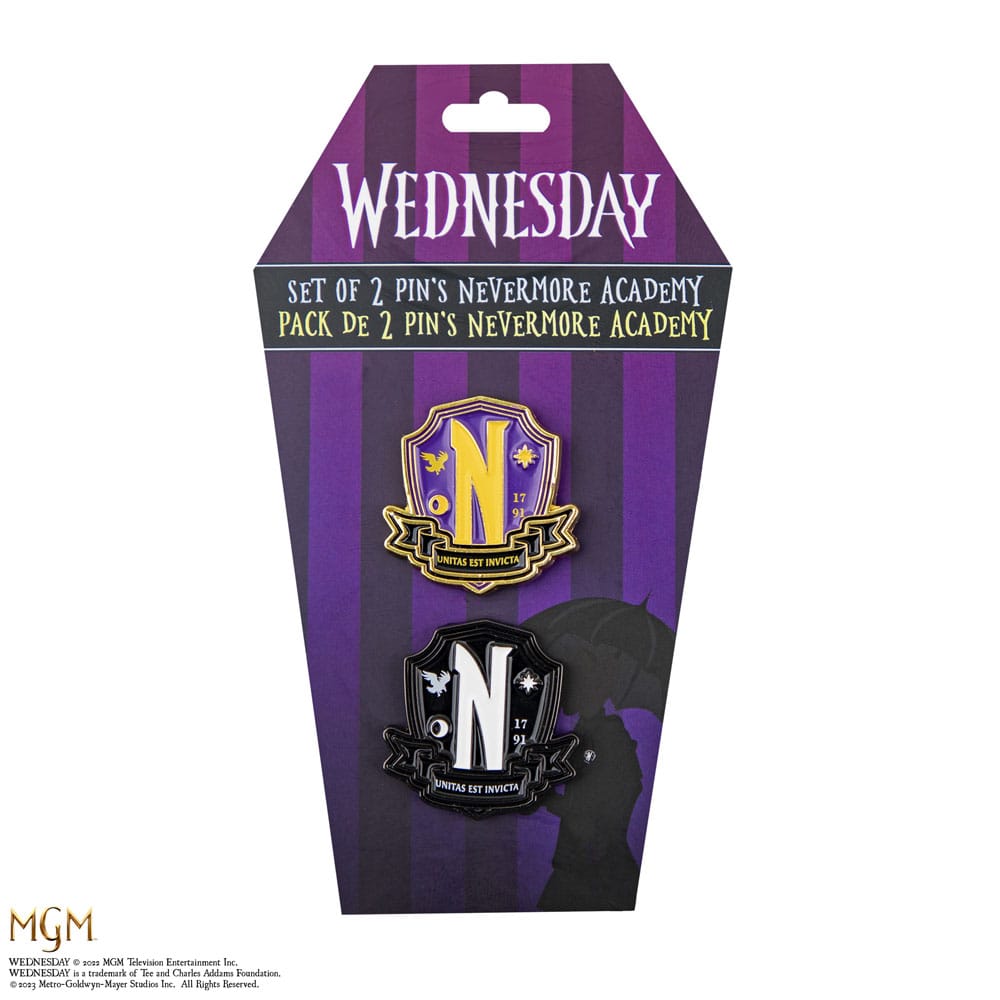 Wednesday Pins 2-Pack Nevermore Academy - MangaShop.ro