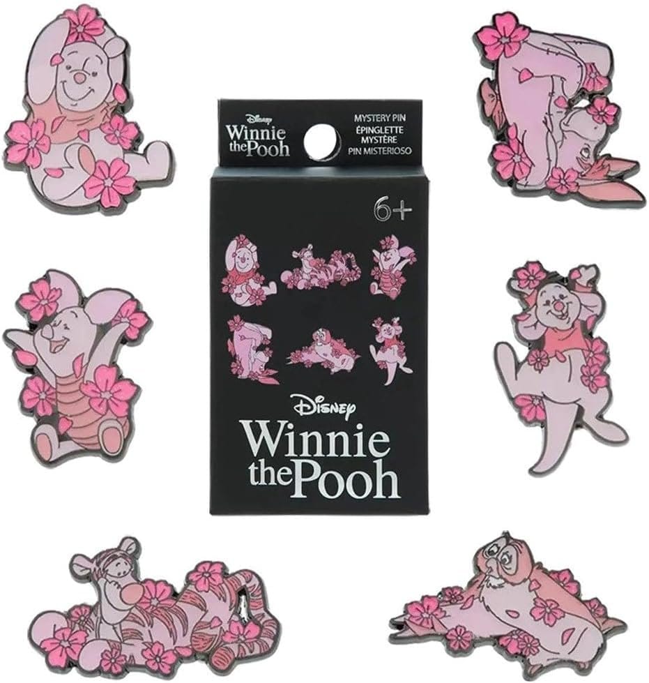 Winnie Pooh Enamel Pins Cherry Blossoms Tarot Card Blind Box Assortment (12) - MangaShop.ro