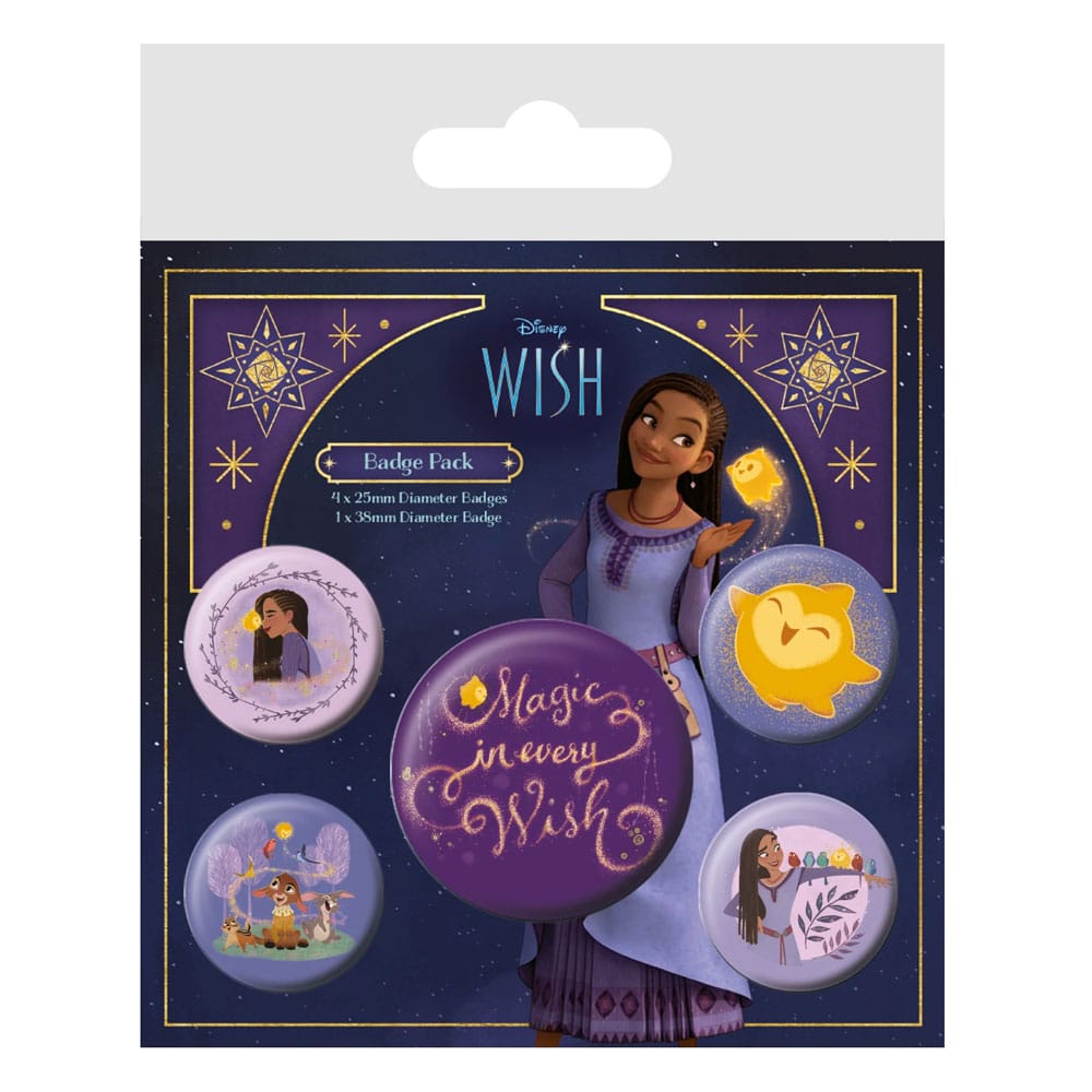 Wish Pin-Back Buttons 5-Pack Magic In Every Wish - MangaShop.ro