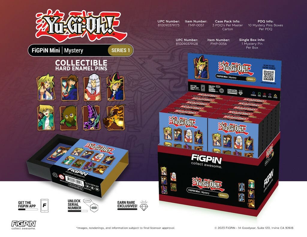 Yu-Gi-Oh: Series 1 Blind Box Enamel Pin - 10 Piece CDU - MangaShop.ro