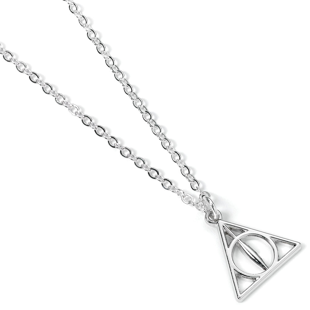 Harry Potter Pendant & Necklace Deathly Hallows (silver plated) - MangaShop.ro