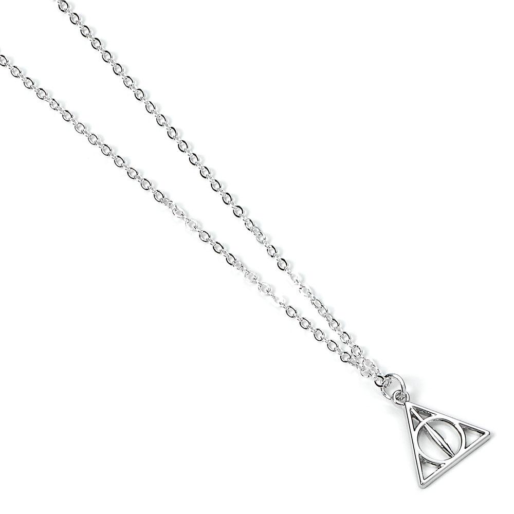 Harry Potter Pendant & Necklace Deathly Hallows (silver plated) - MangaShop.ro