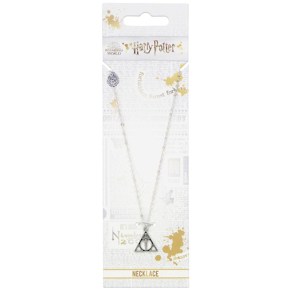 Harry Potter Pendant & Necklace Deathly Hallows (silver plated) - MangaShop.ro
