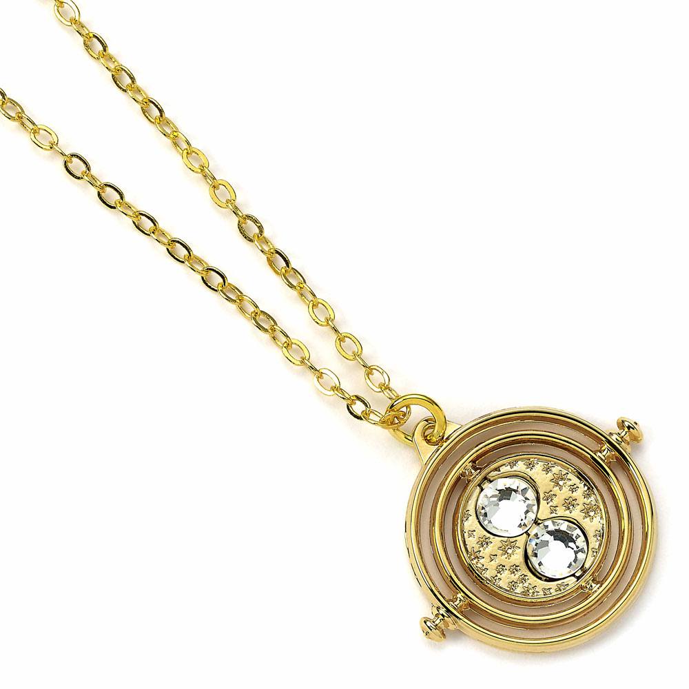 Harry Potter Pendant & Necklace Fixed Time Turner (gold plated) - MangaShop.ro