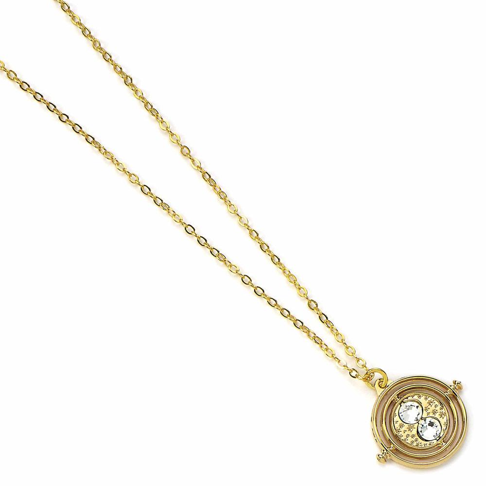 Harry Potter Pendant & Necklace Fixed Time Turner (gold plated) - MangaShop.ro