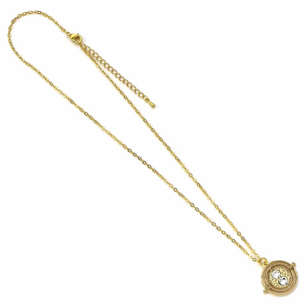 Harry Potter Pendant & Necklace Fixed Time Turner (gold plated) - MangaShop.ro