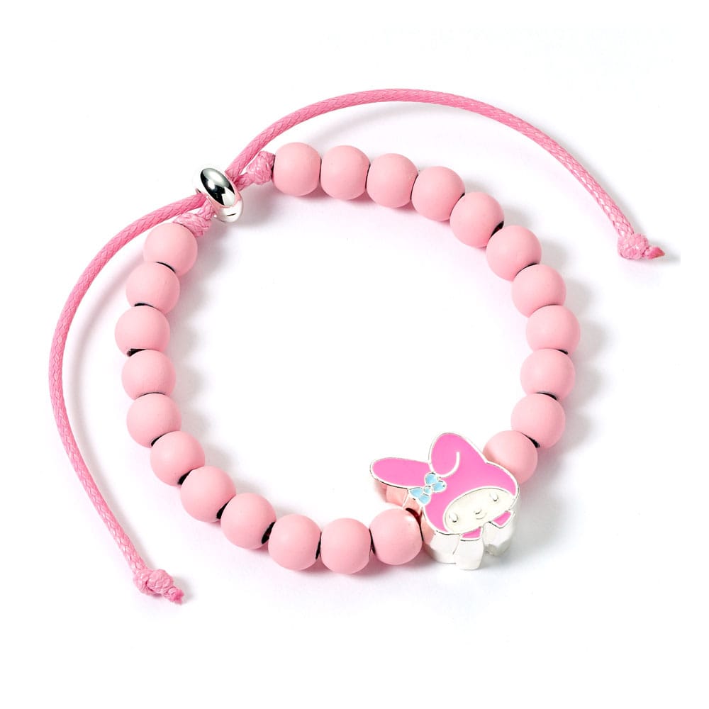 Hello Kitty Bracelet pink beads with My Melody Charm 21 cm - MangaShop.ro