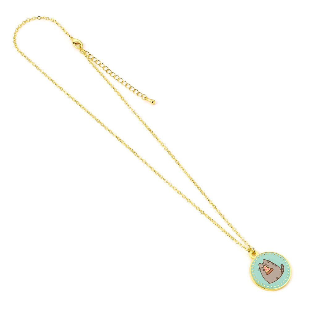Pusheen Pendant & Necklace Blue Pizza - MangaShop.ro
