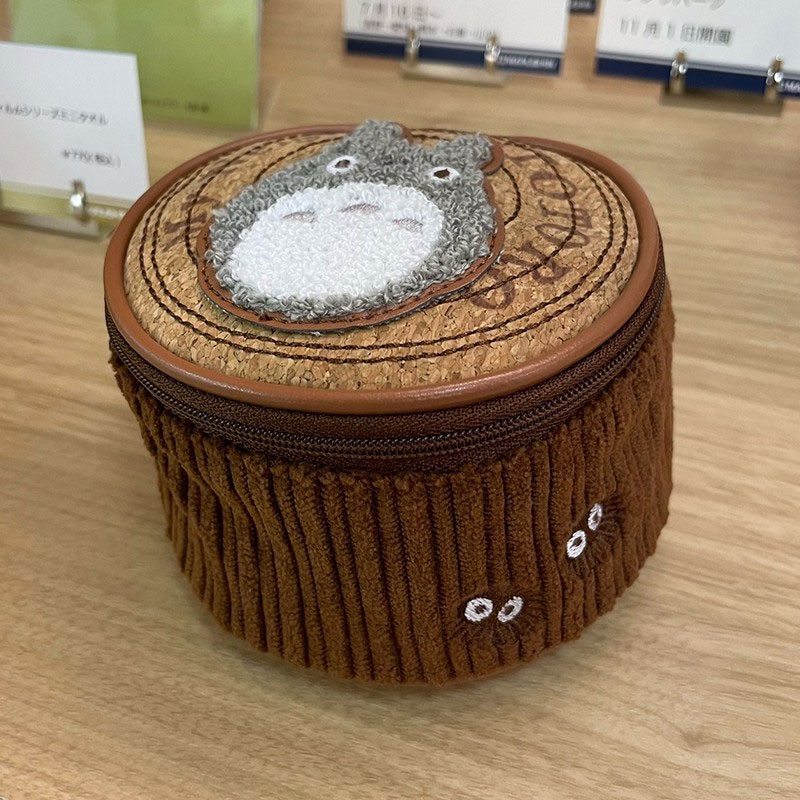 My Neighbor Totoro Coin Purse / Pouch Kurosuke Round Log - MangaShop.ro