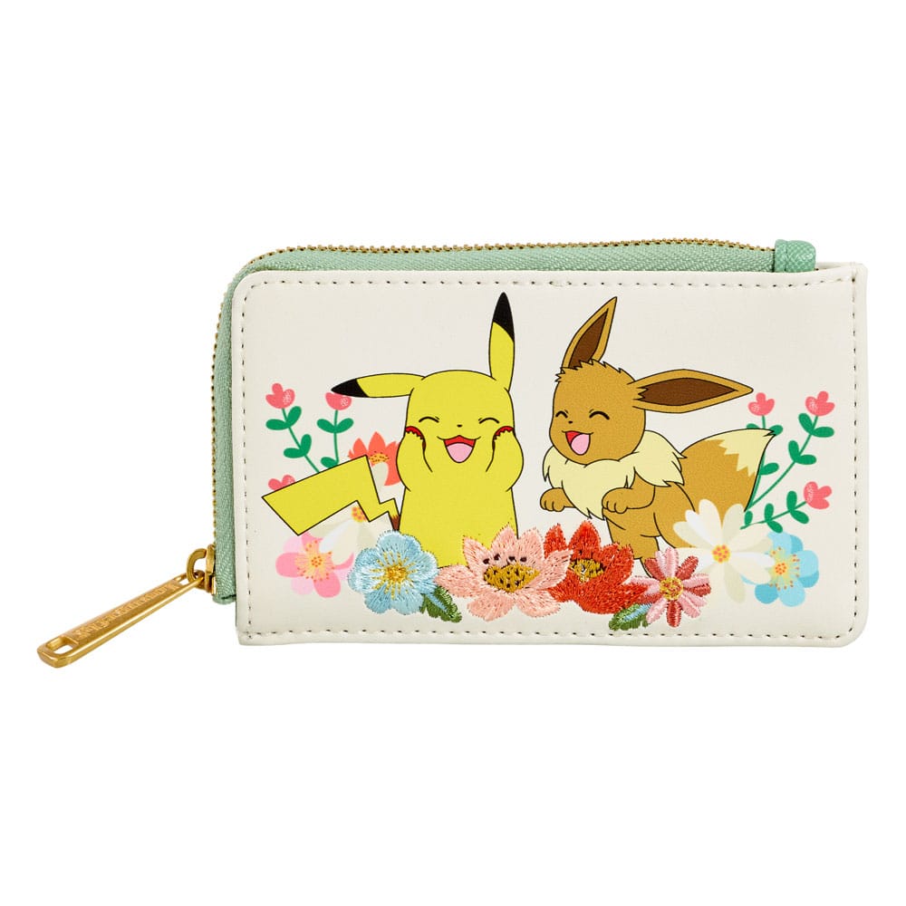 Pokemon by Loungefly Wallet Pikachu & Eevee Floral - MangaShop.ro